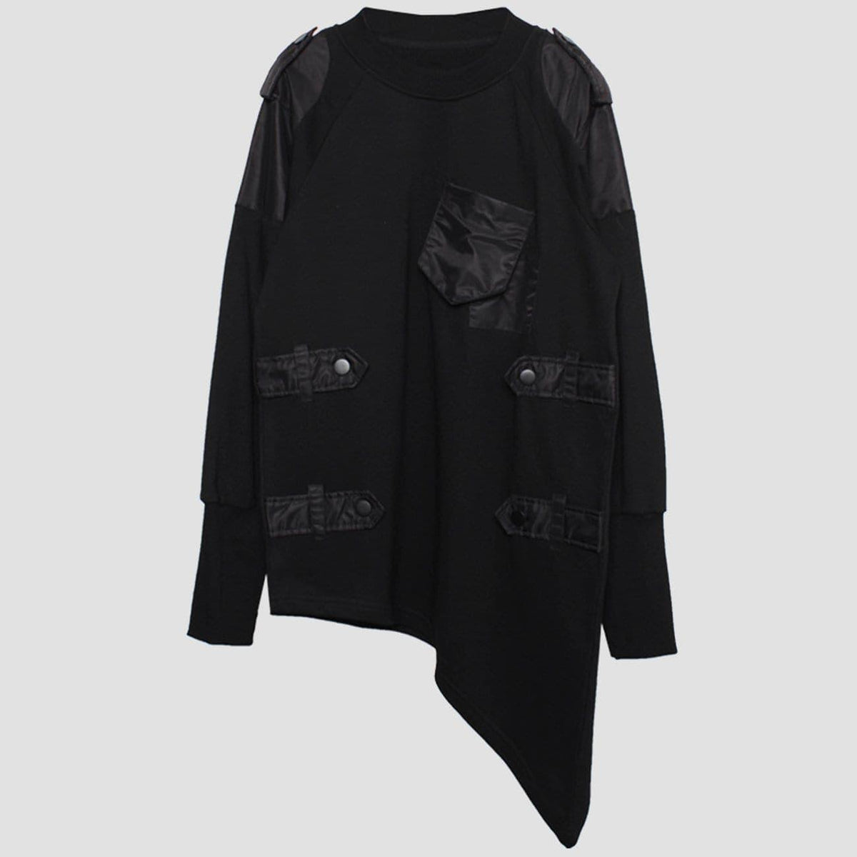 Dark Function Asymmetric Patchwork Sweatshirt