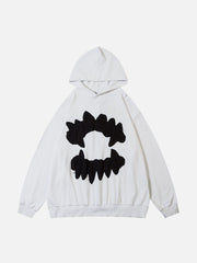 Patchwork Tooth Washed Hoodie