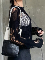 Hollow Mesh Sweater