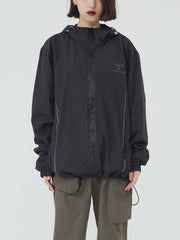 Reflective Strip Zip Up Jacket