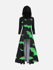 Vintage Bat Print Dress