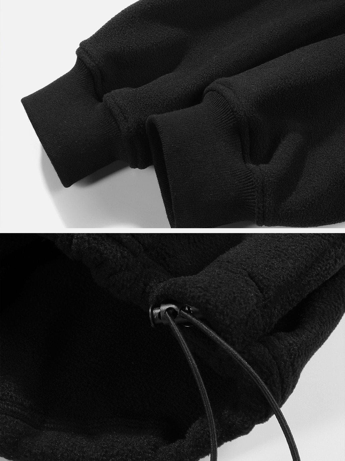 Embroidery Polar Fleece Hoodie