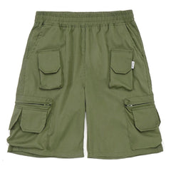 Multi Pockets Zipper Cargo Shorts
