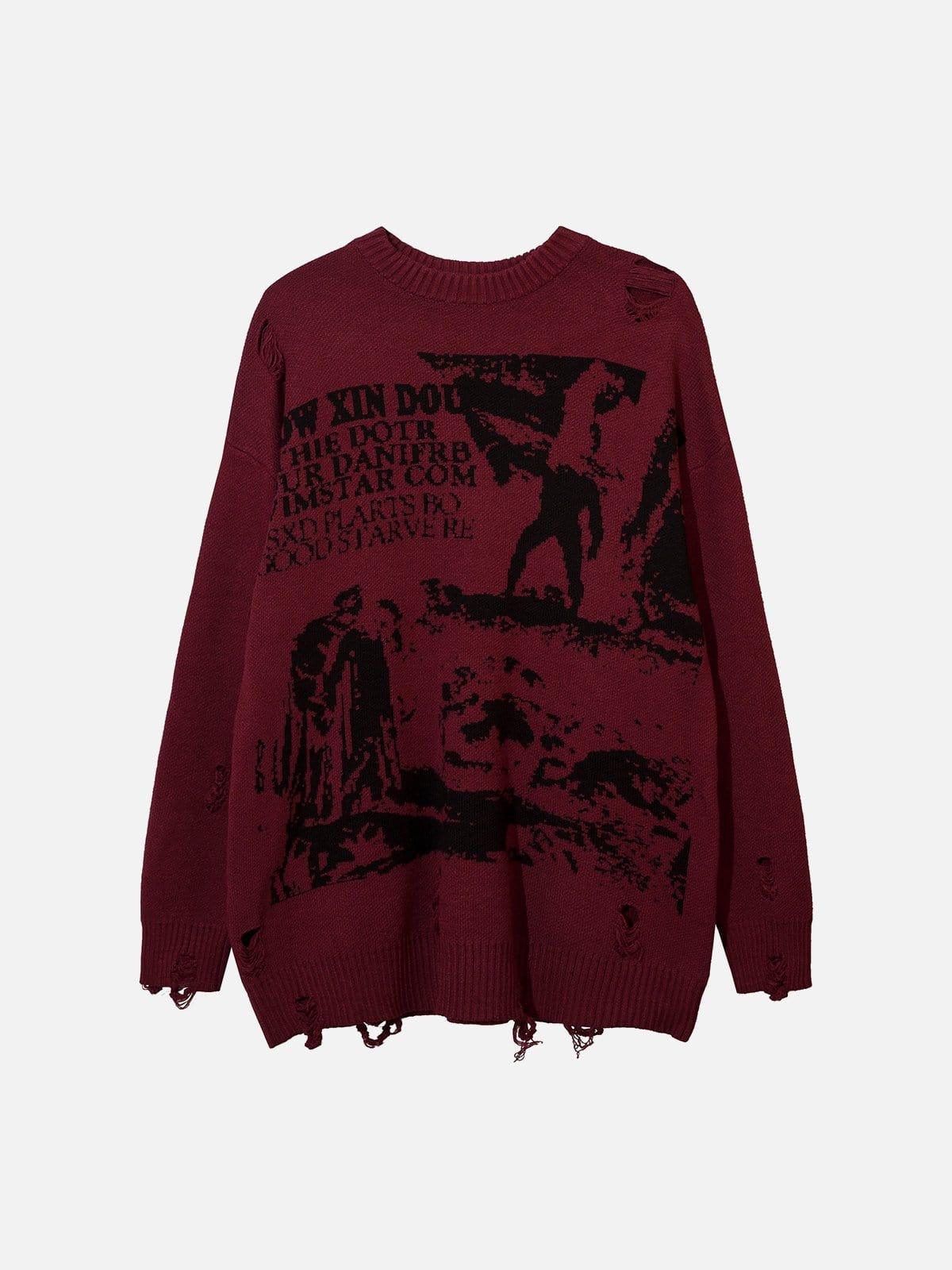 Film Effect Abstraite Sweater