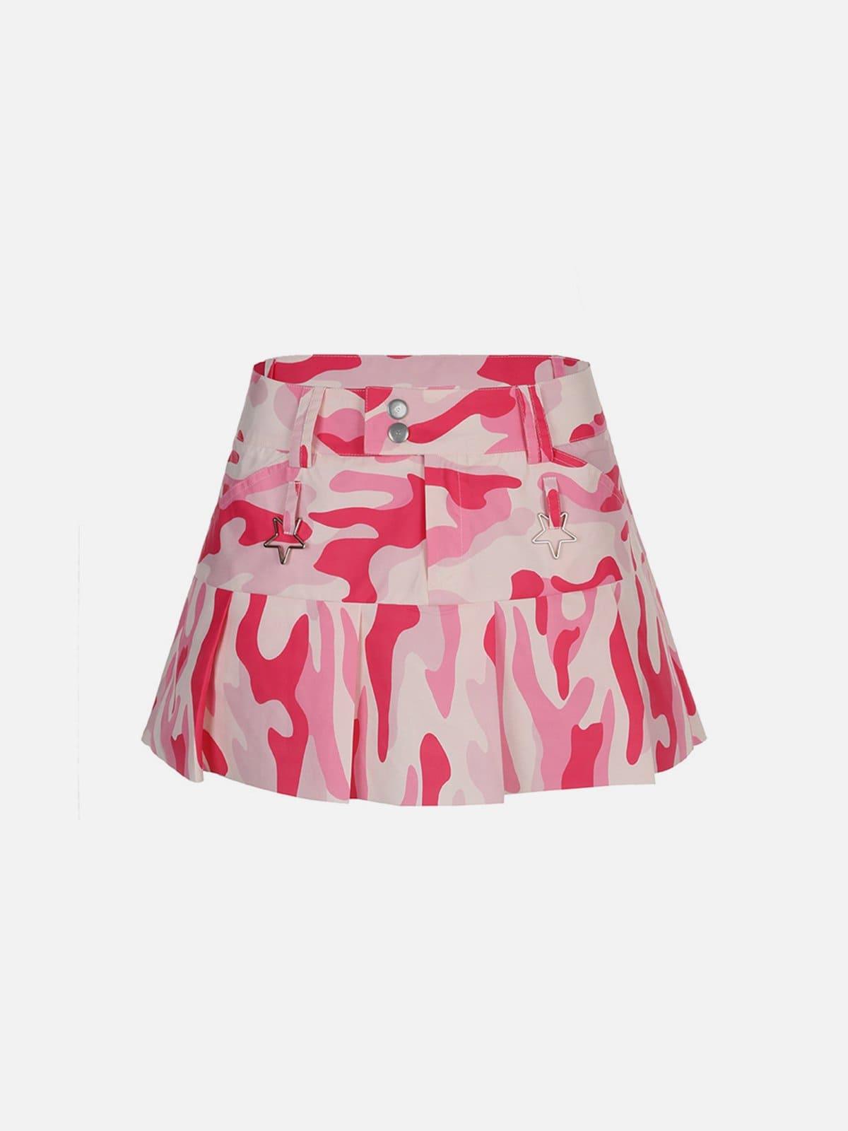 Camouflage Folds Skirt