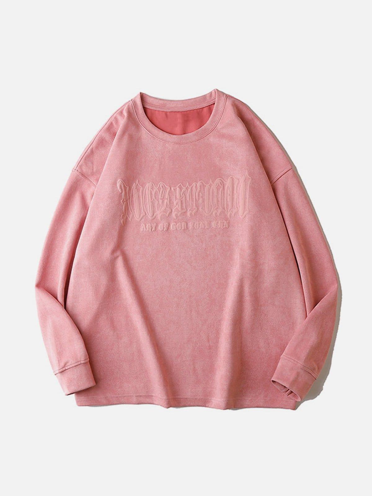 Reflective Moon Suede Sweatshirt