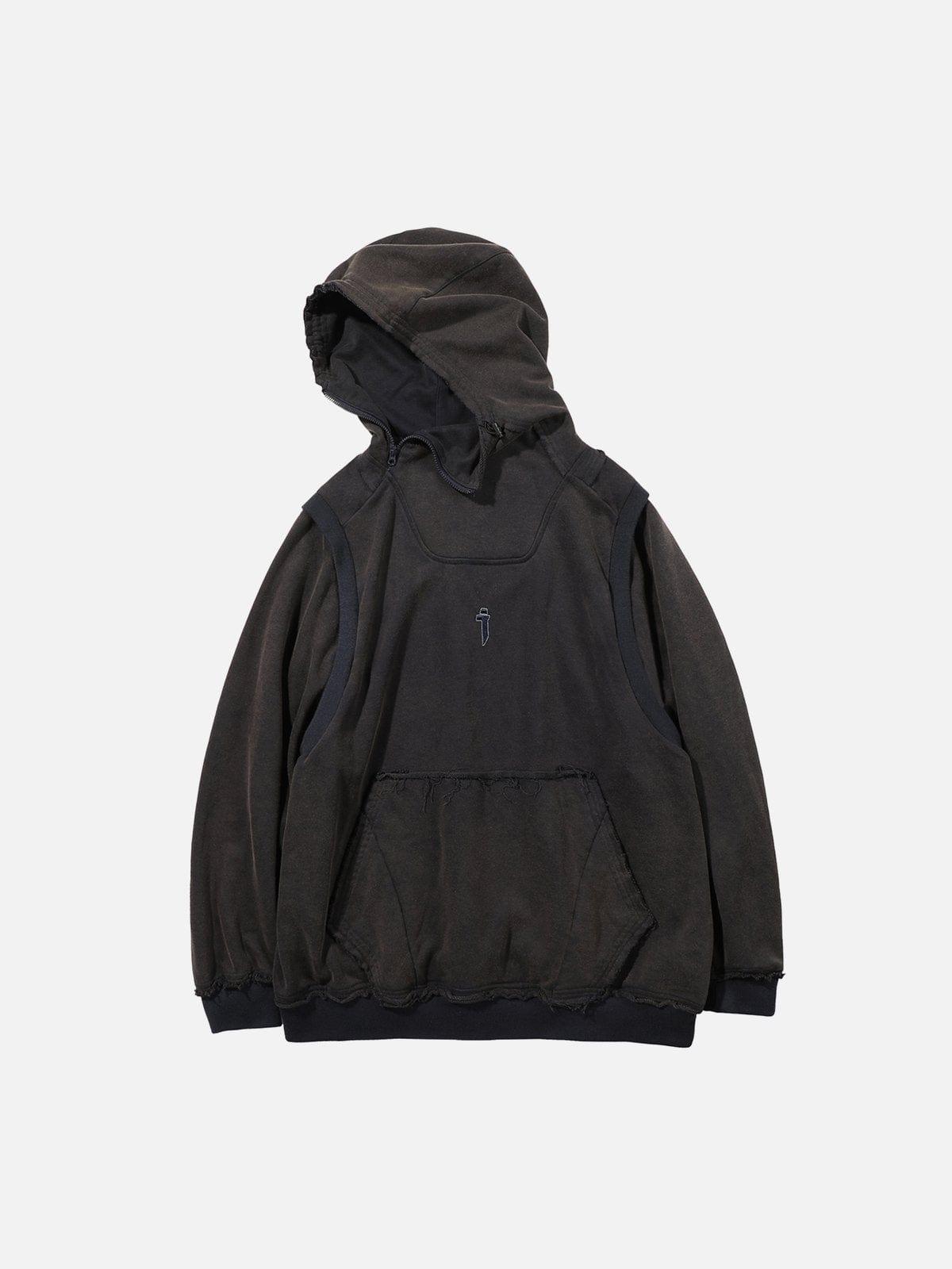 Patchwork Functional Hoodie