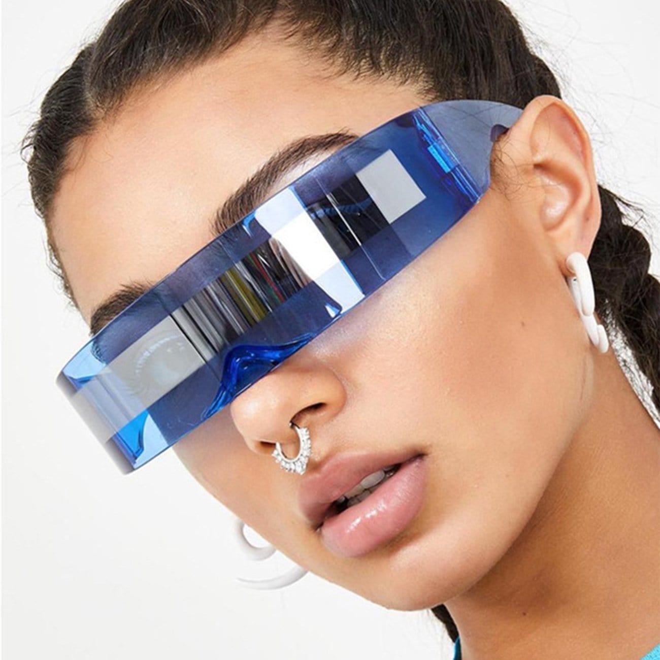 Cyberpunk Technology Translucent Gradient Glasses