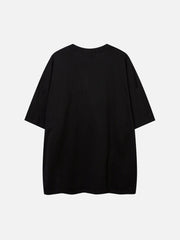 Fake Two Vest Patchwork Tee