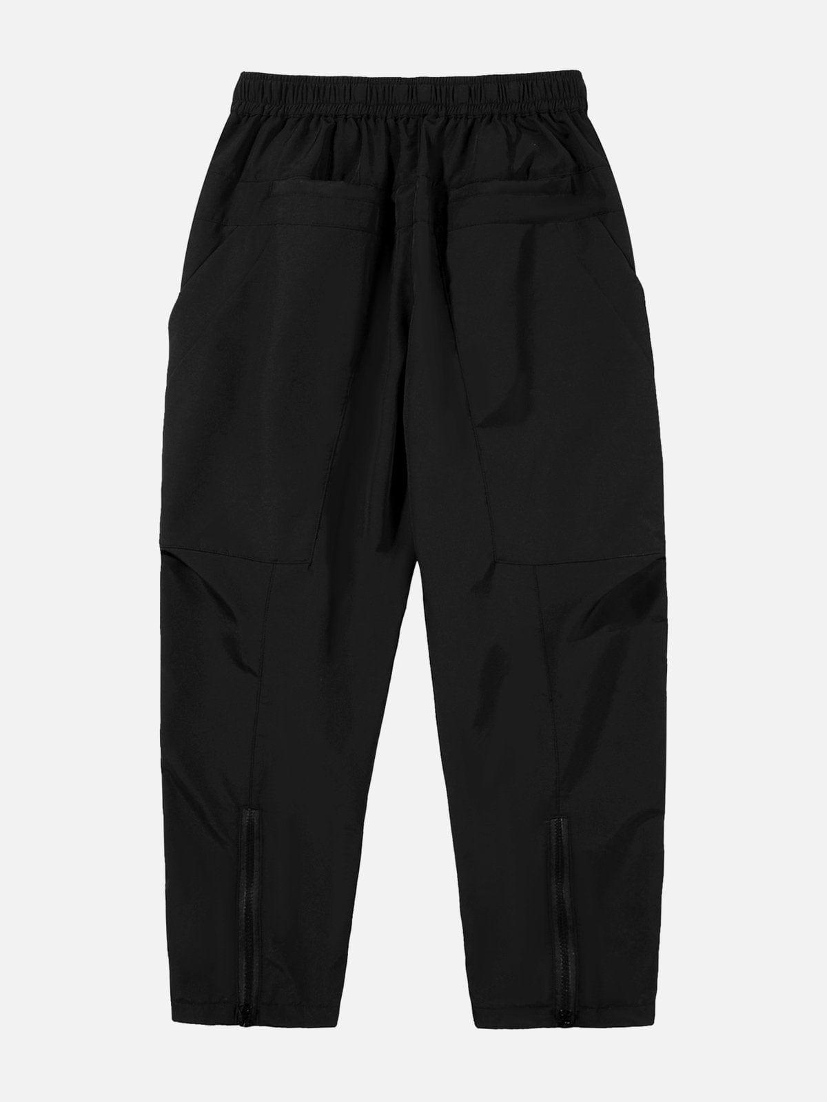 Zip Up Foot Mouth Cargo Pants