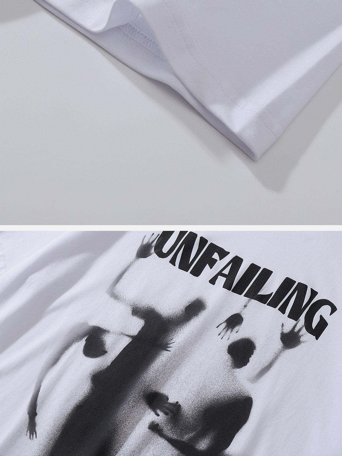 Dark "UNFAILING" Ghost Graphic Tee