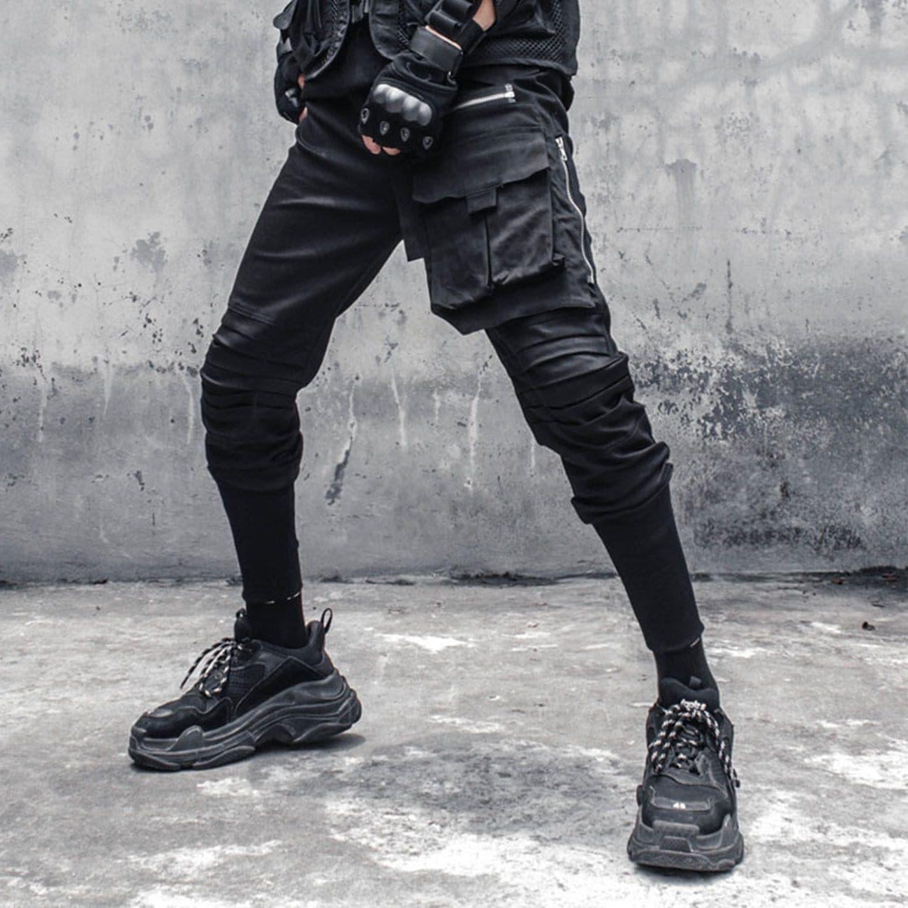 Dark Removable Pocket Cargo Pants