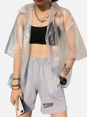 Transparent Tpu Short Sleeve Shirt