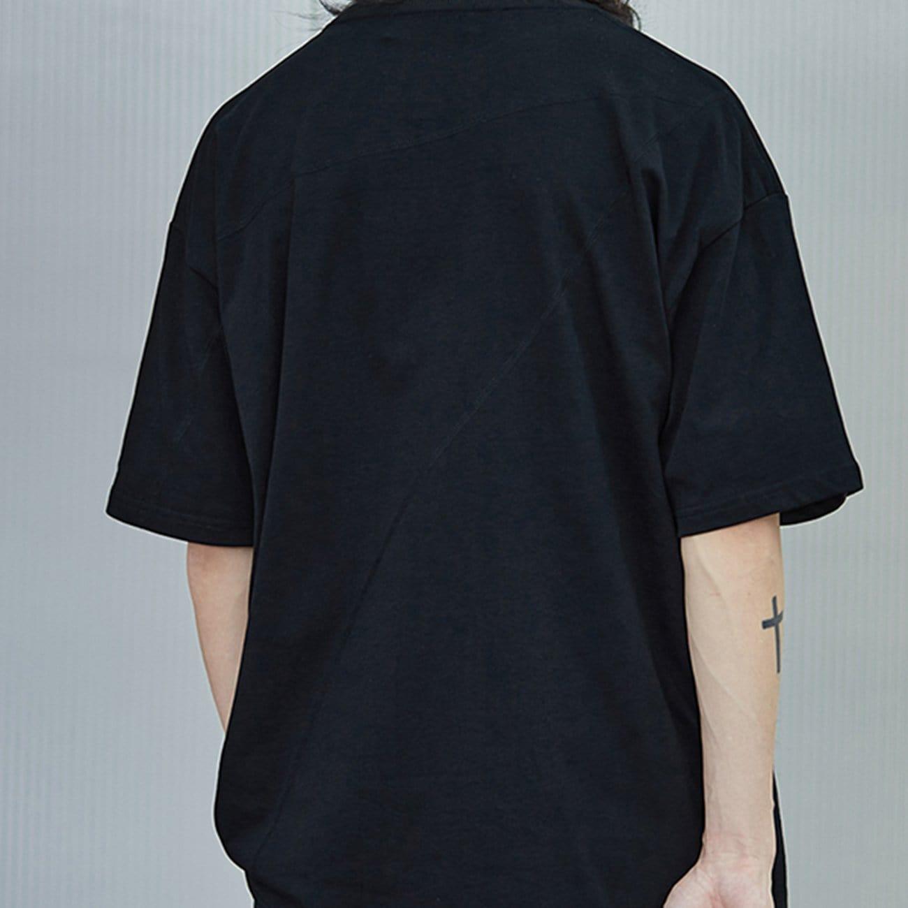 Dividing Line Reflective Logo Tee