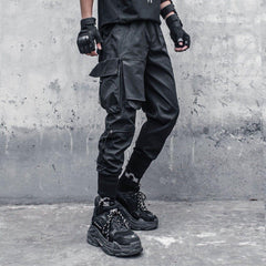 Functional Big Pocket Drawstring Cargo Pants