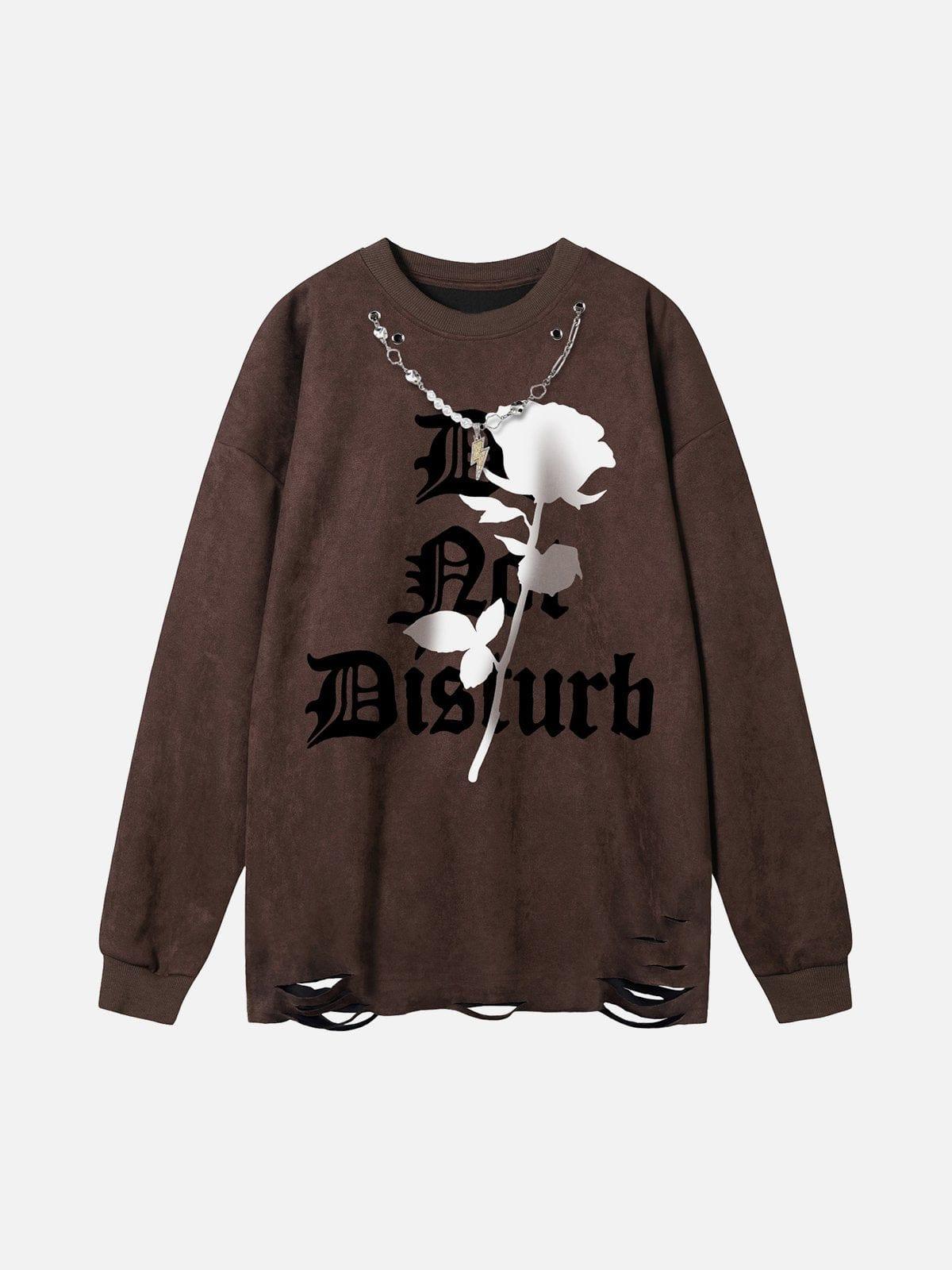 Rose Necklace Sweatshirt