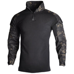 Camouflage Patchwork Tactical Combat Sweatshirt