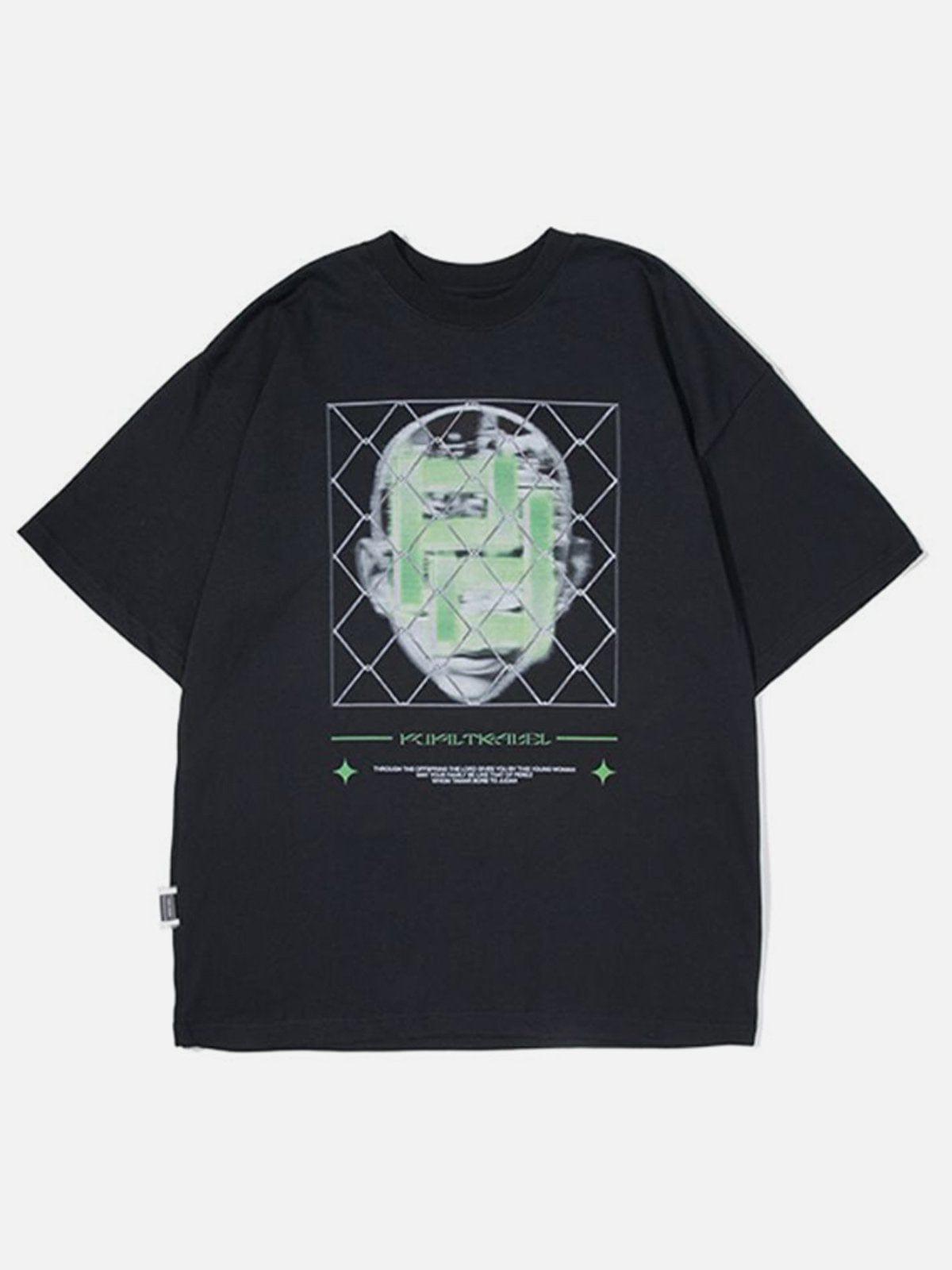 Alphabet Face Graphic Tee