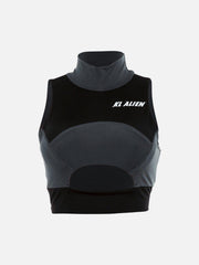 "KL ALLEN" Patchwork Hollow Vest