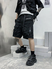 Zip Up Pockets Cargo Shorts