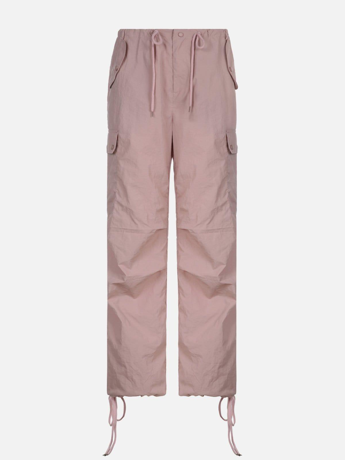 Low Waist Drawstring Cargo Pants