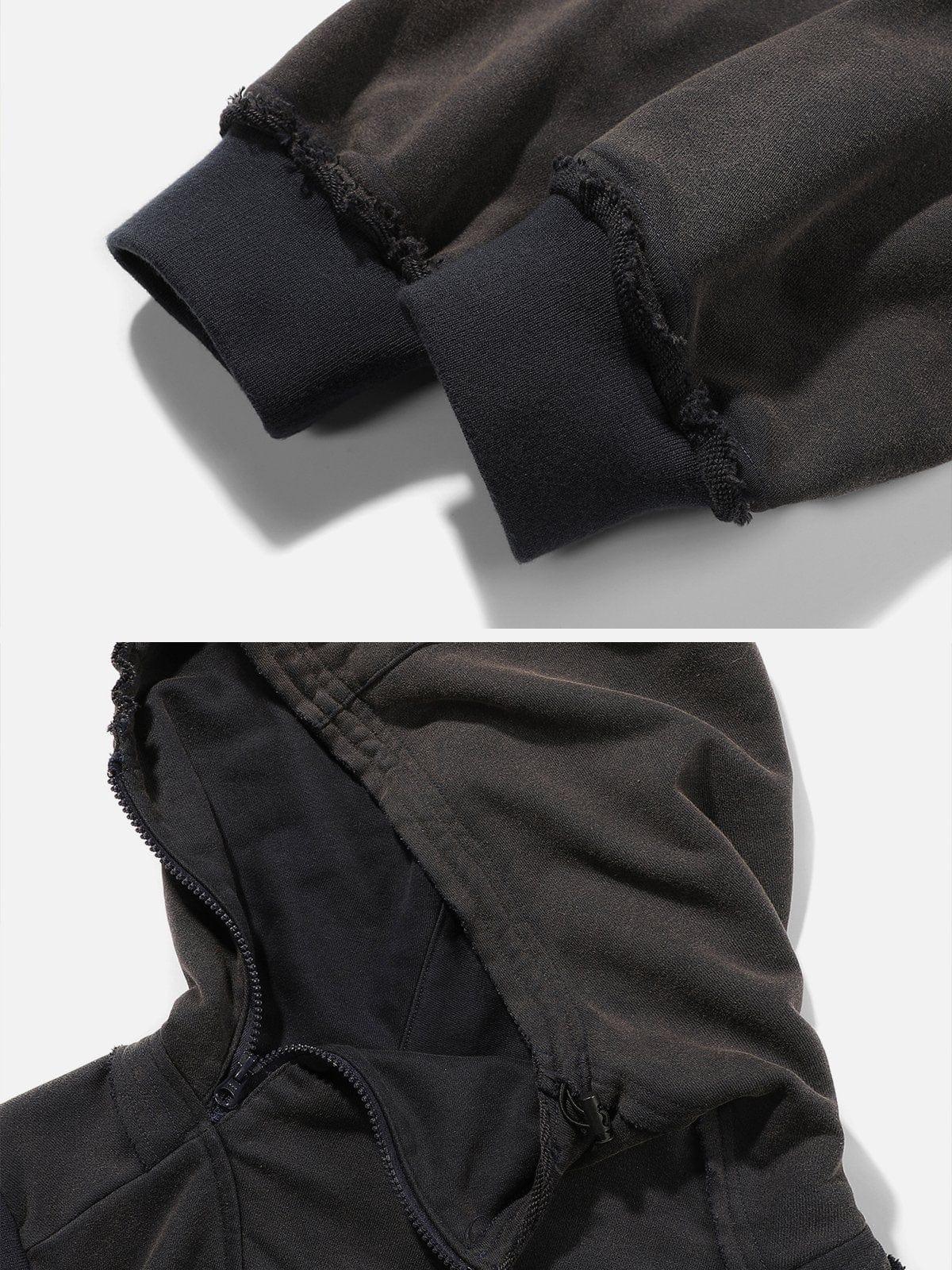 Patchwork Functional Hoodie