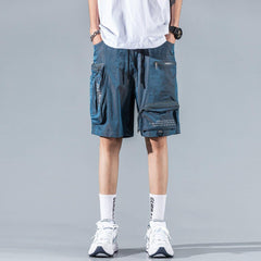 Multi Pockets Letter Cargo Shorts
