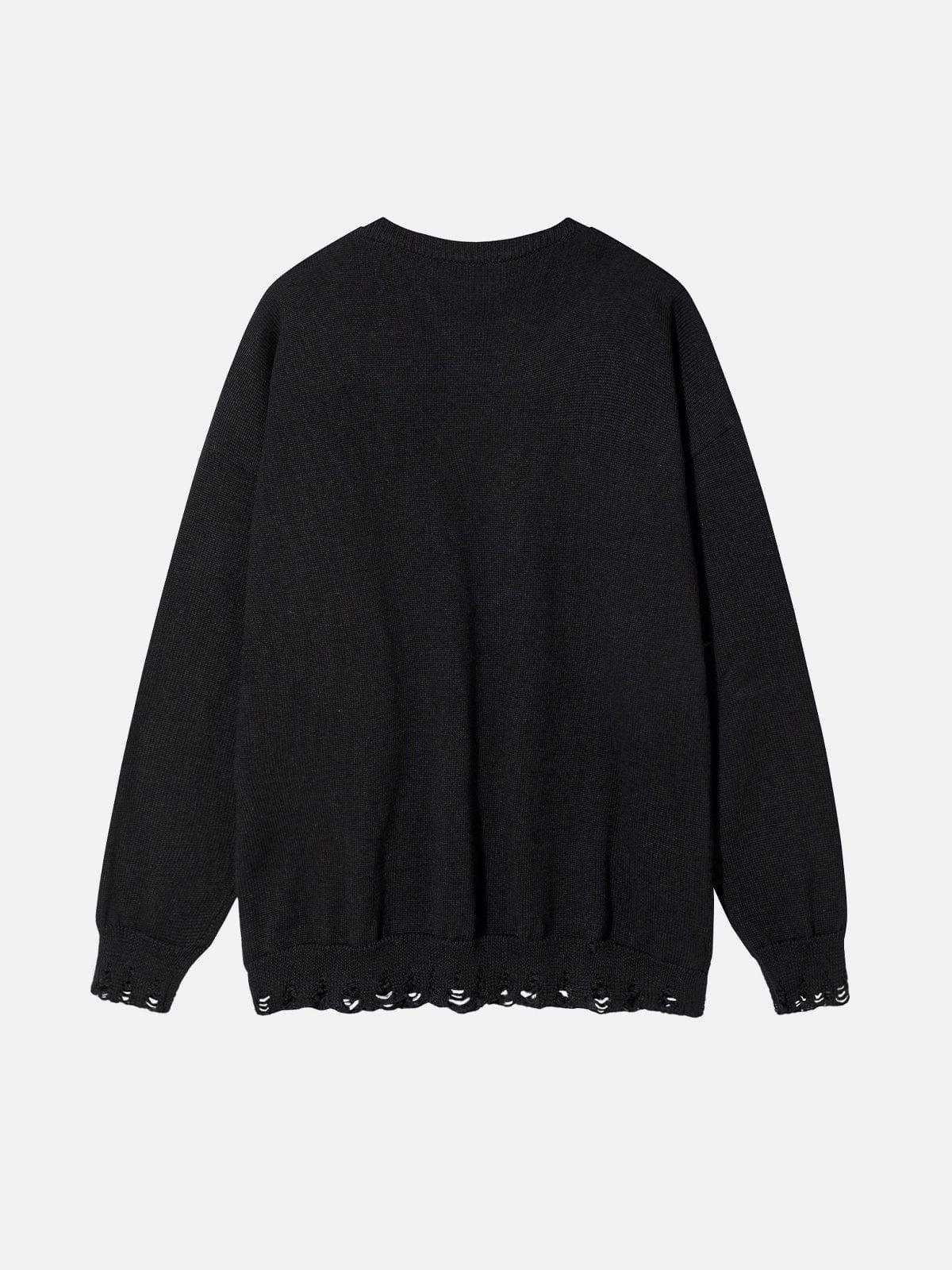 3D Gothic Alphabet Sweater