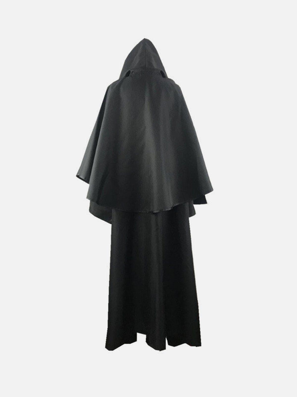 Patchwork Straps Cloak