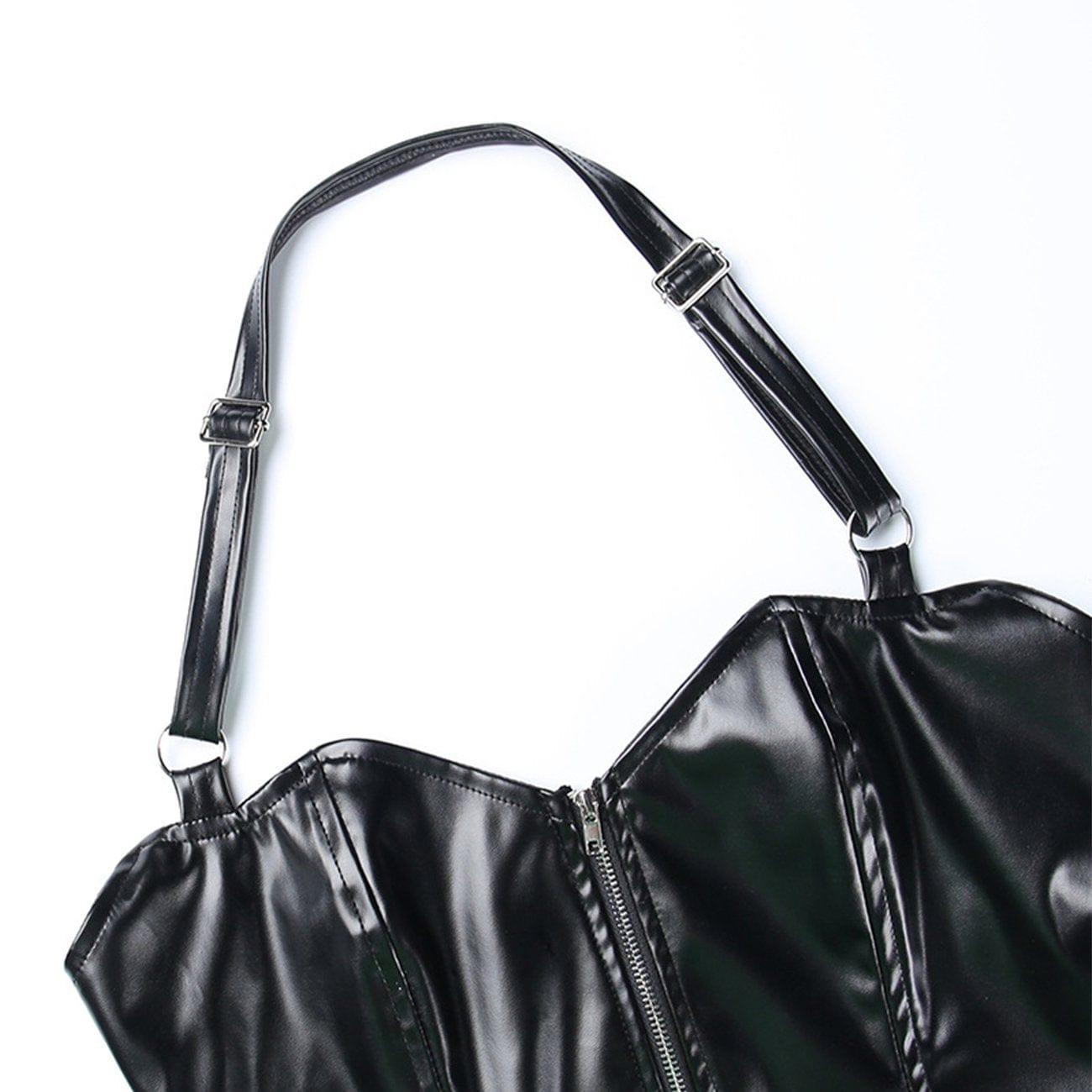 Dark Bat Sling PU Vest