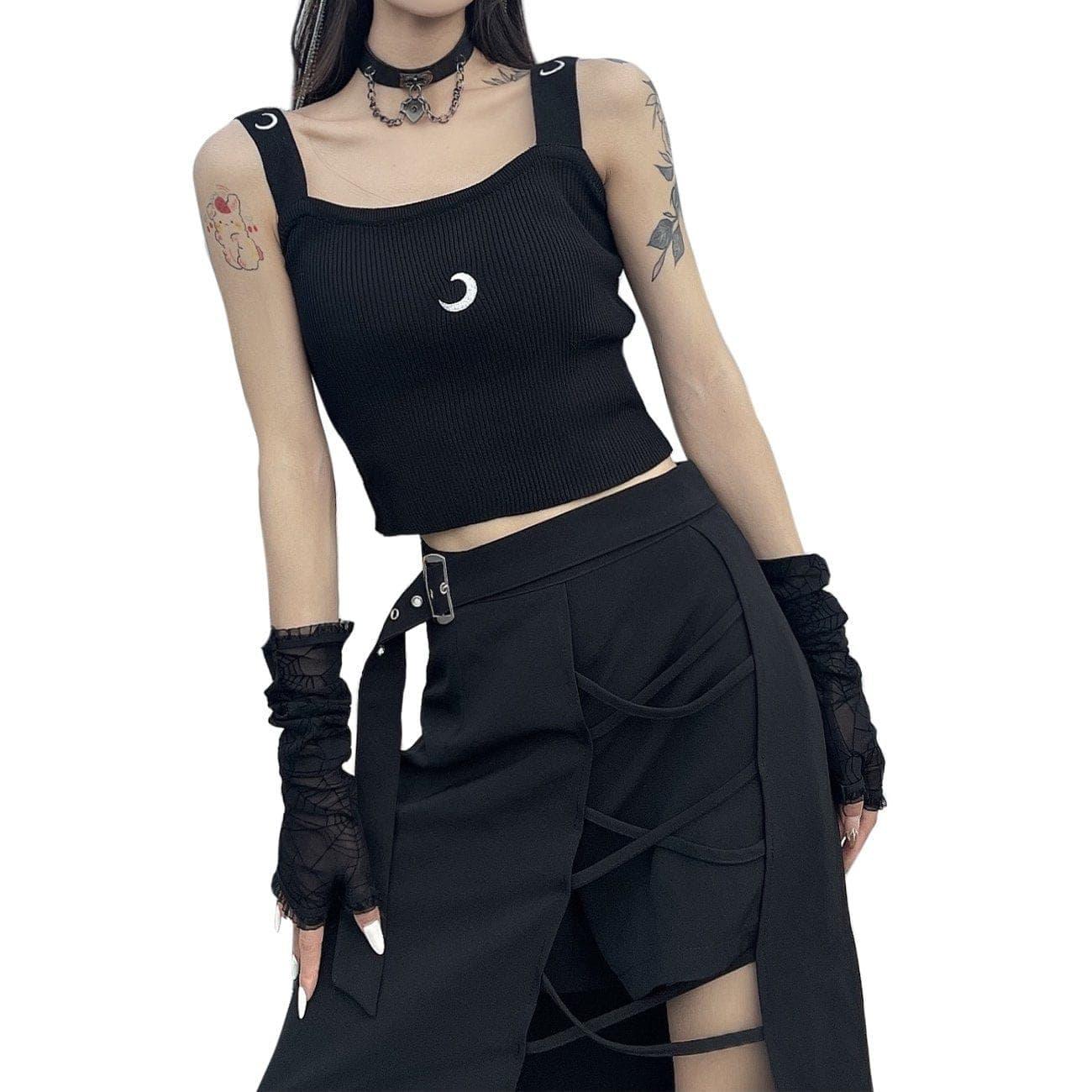 Dark Moon Embroidered Vest