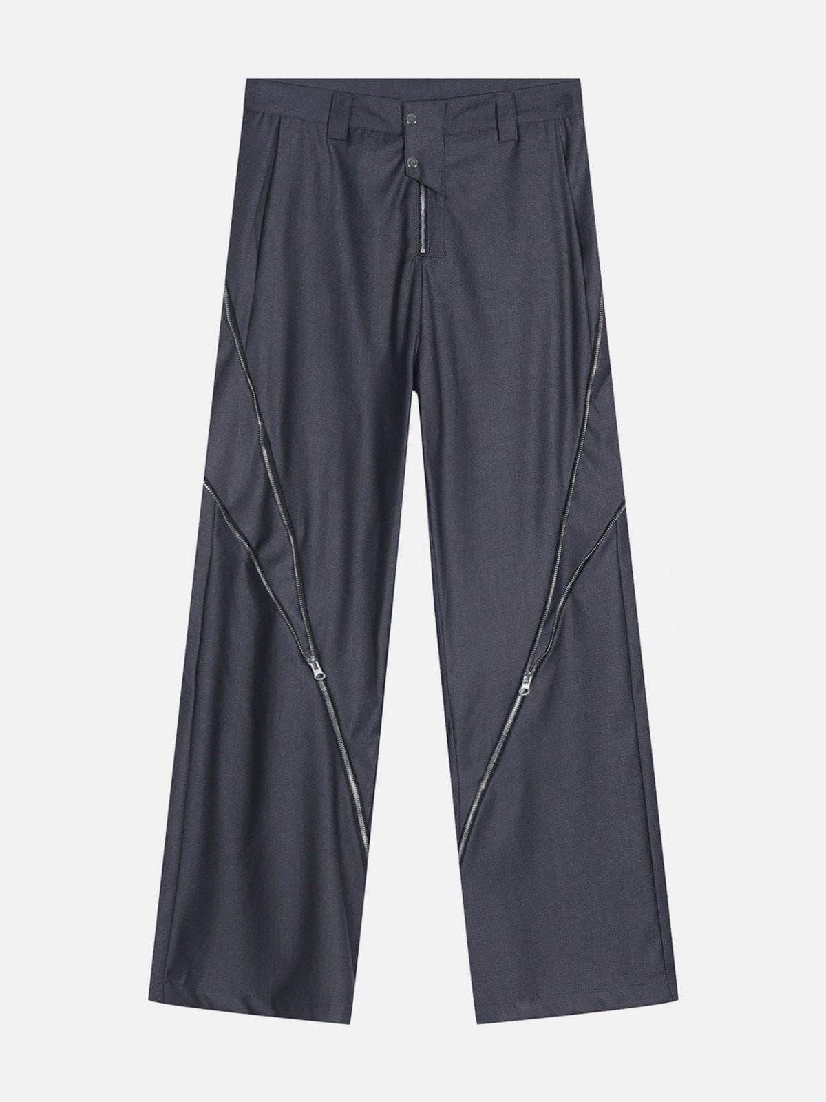 Zip Up Split Pants