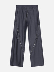 Zip Up Split Pants