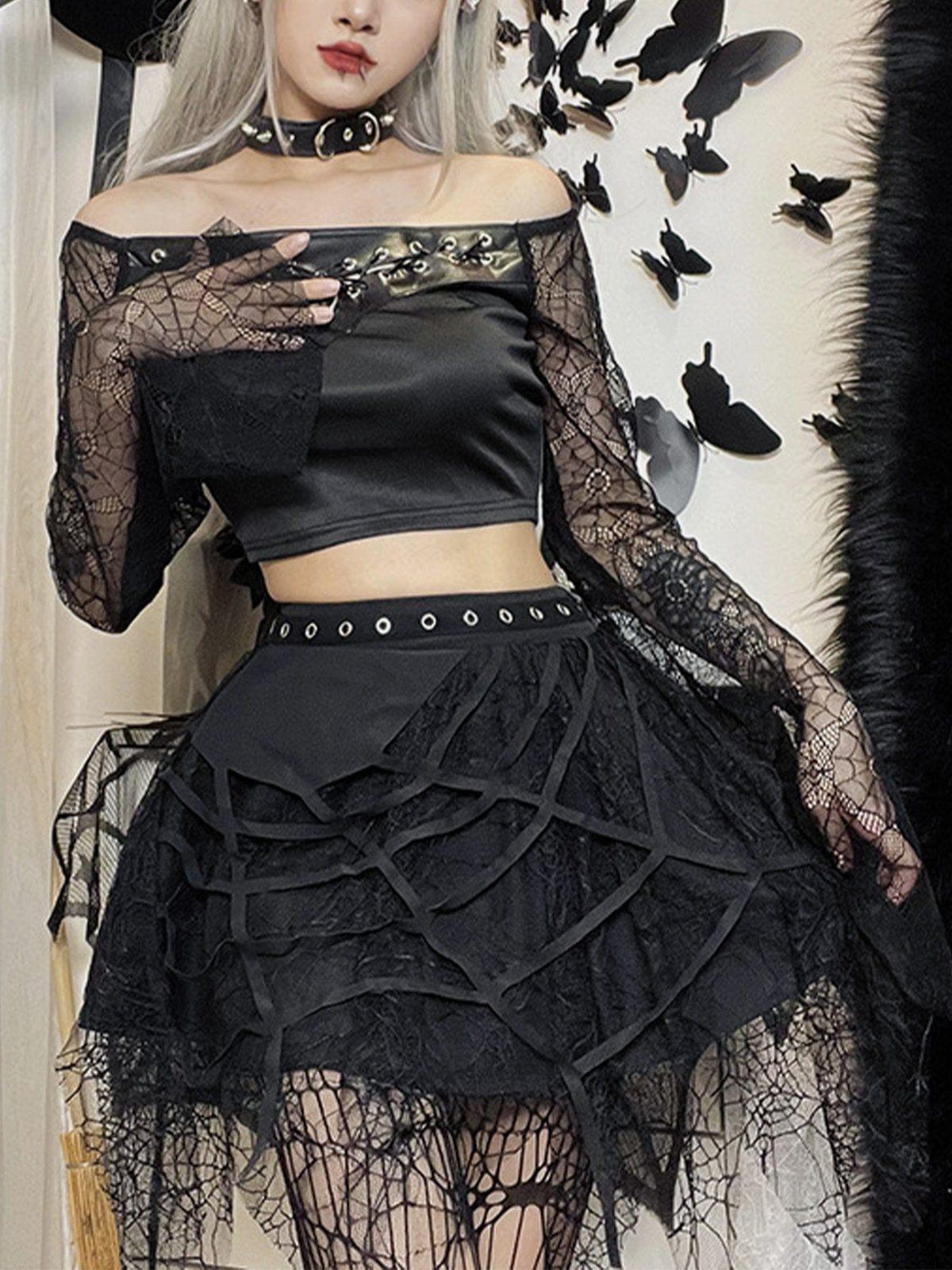 Lace Spider Web Skirt