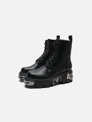 Thick Sole Lace Up Martin Boots