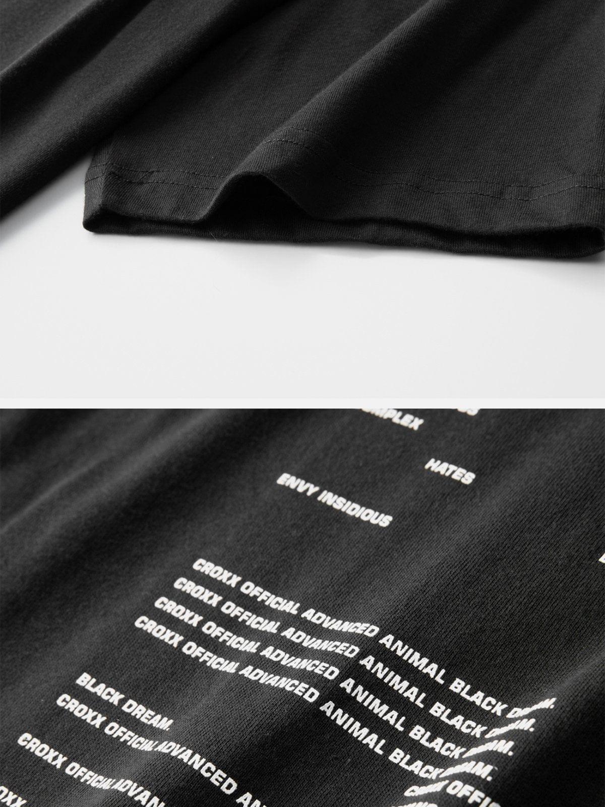 Function Back Letters Graphic Tee