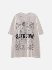 Skull Letter Chain Tee
