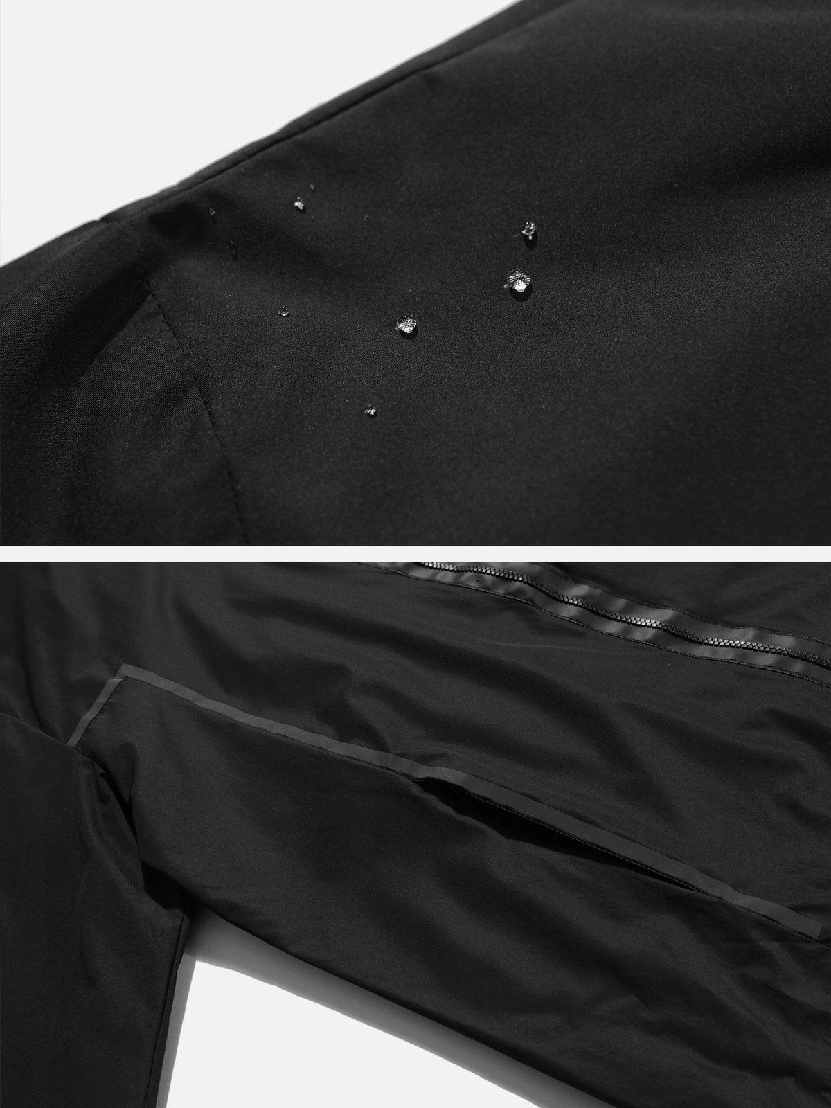Reflective Strip Zip Up Jacket