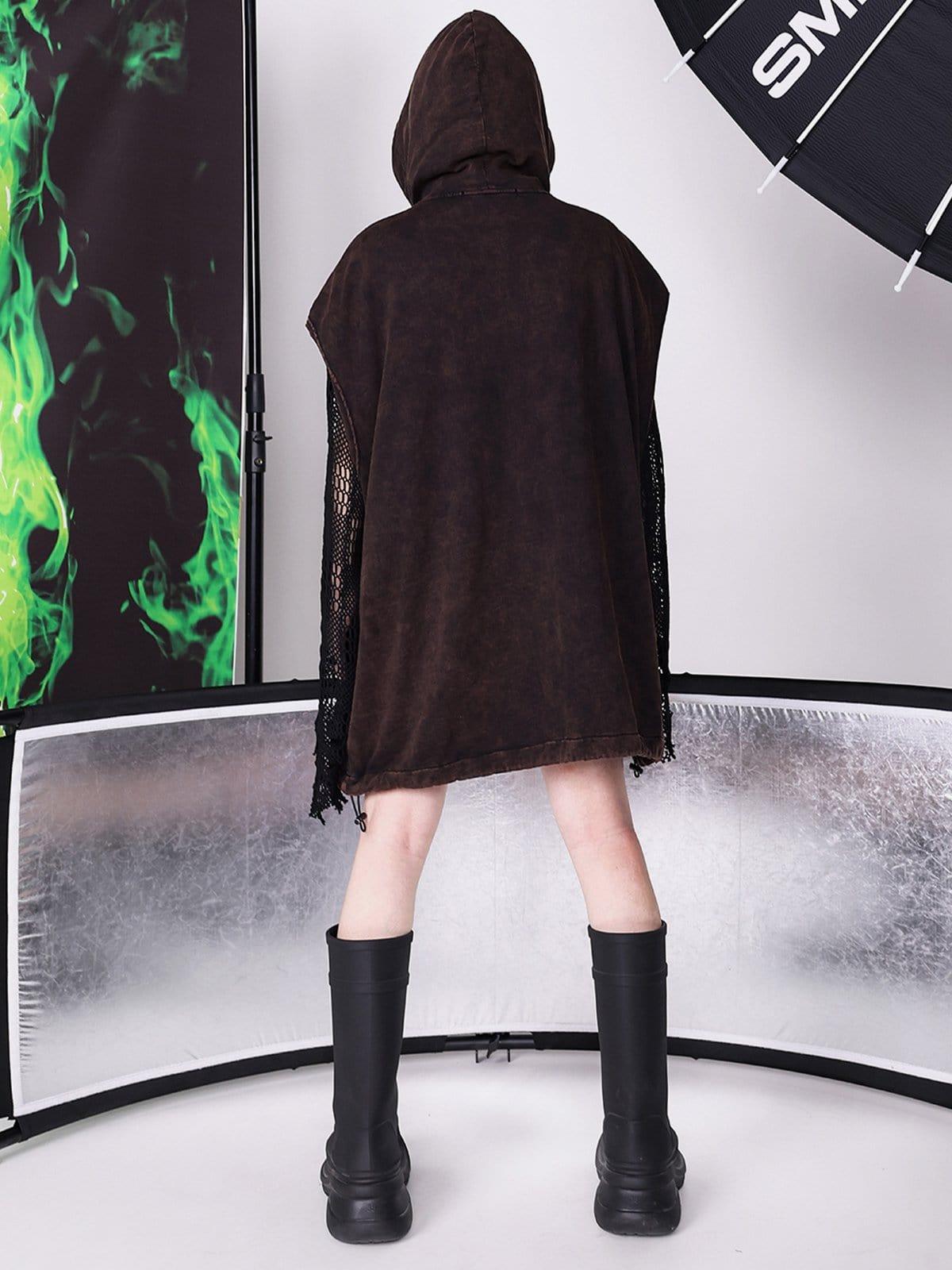 Gothic Graffiti Hooded Vest