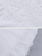 Lace Irregular Hem Dress
