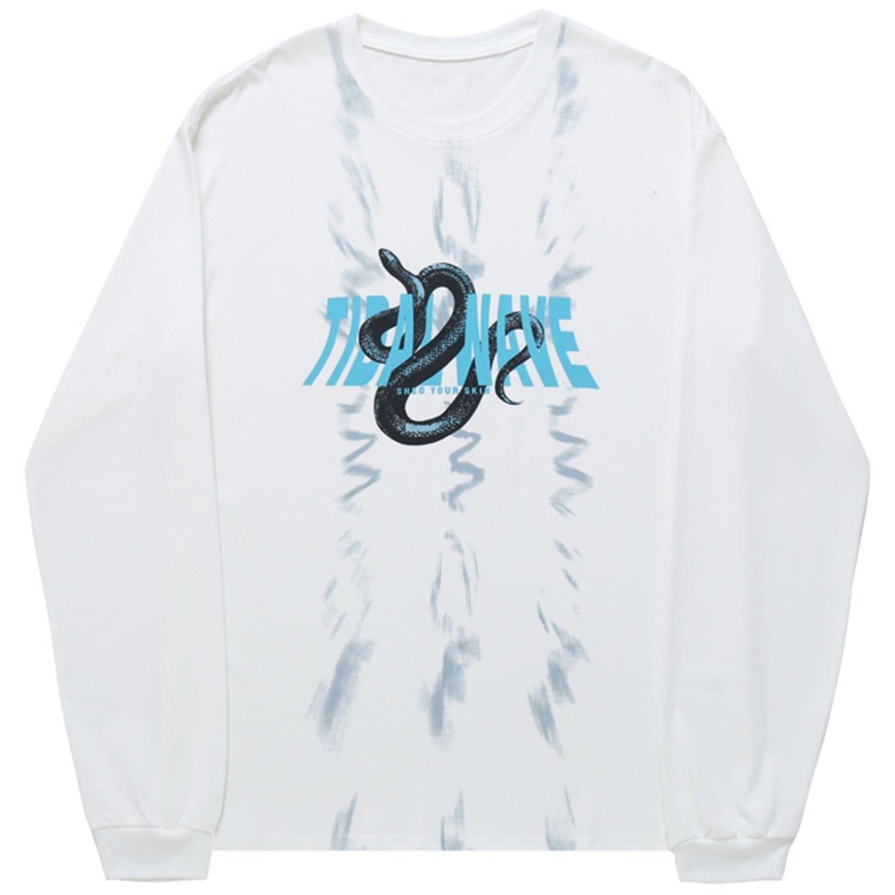 Dark Unreal Snake Print Sweatshirt