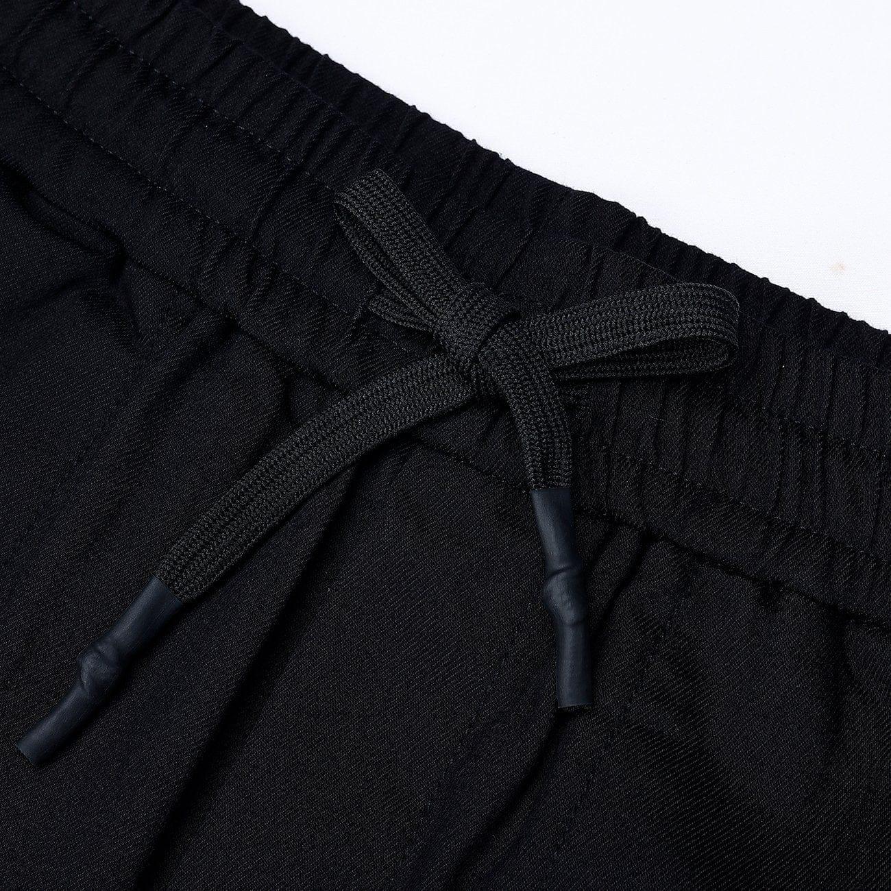 Side Patchwork PU Cargo Pants