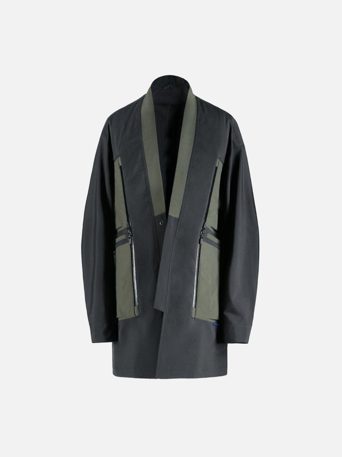Patchwork Multi Pockets Jacket