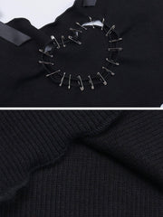 Lace Suspenders Vest
