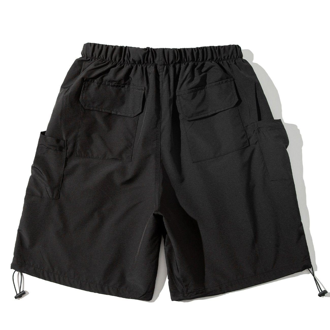 Big Pocket Drawstring Cargo Shorts