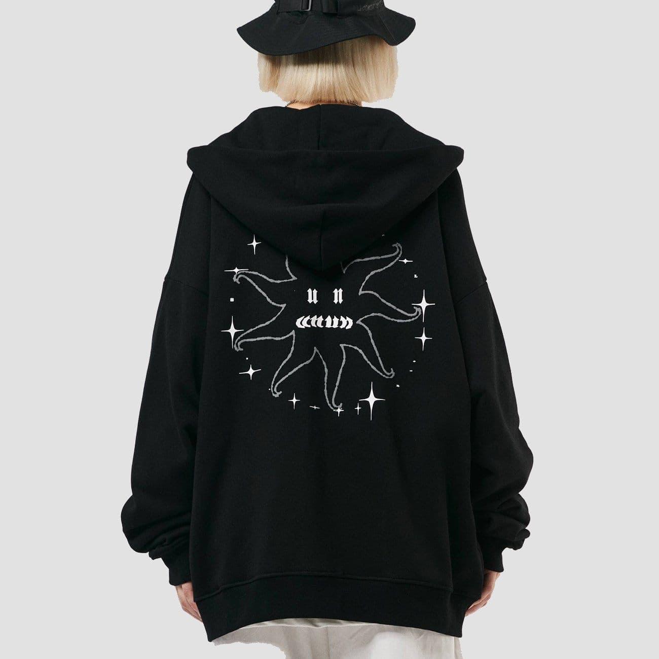 Circus Sun Print Hoodie