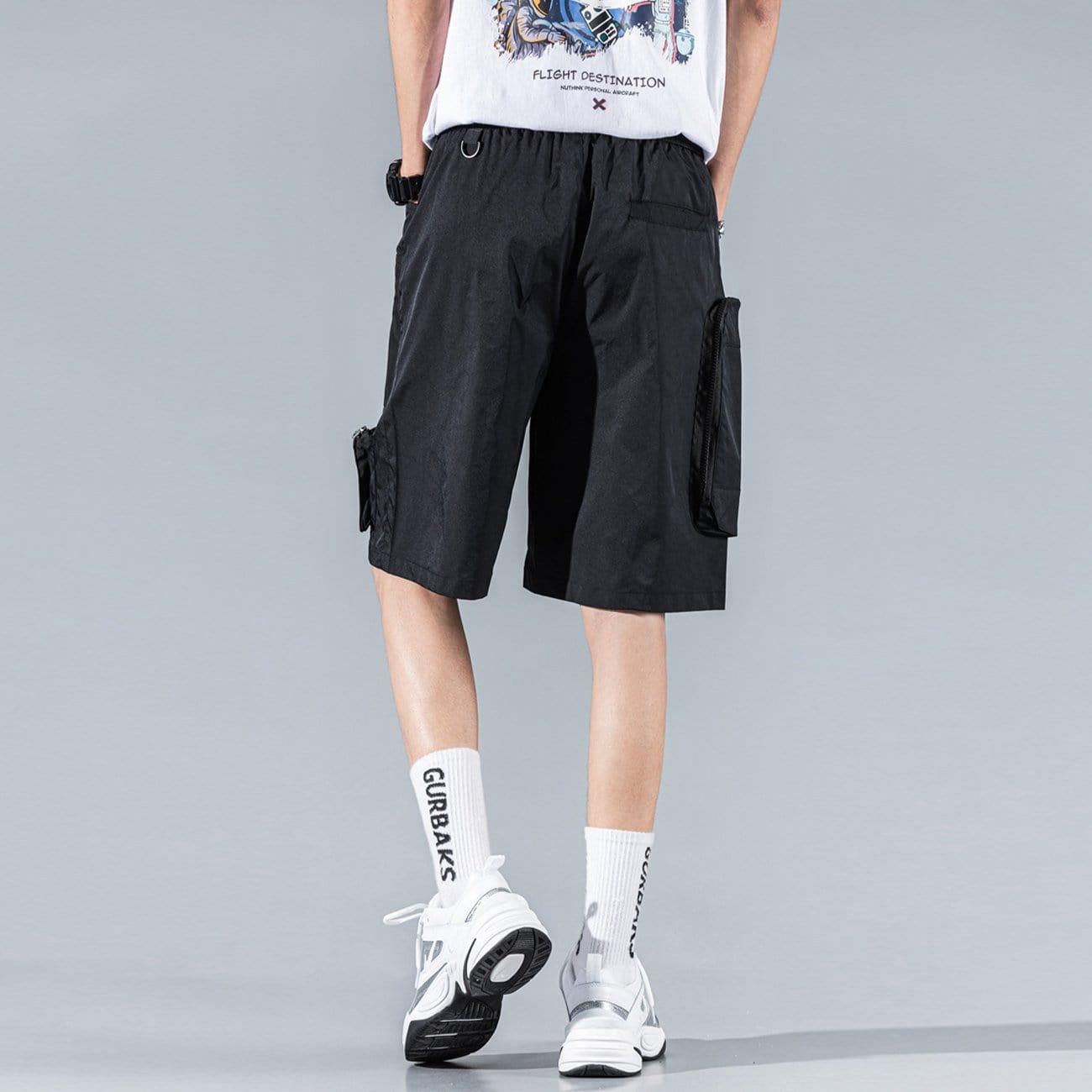 Multi Pockets Letter Cargo Shorts