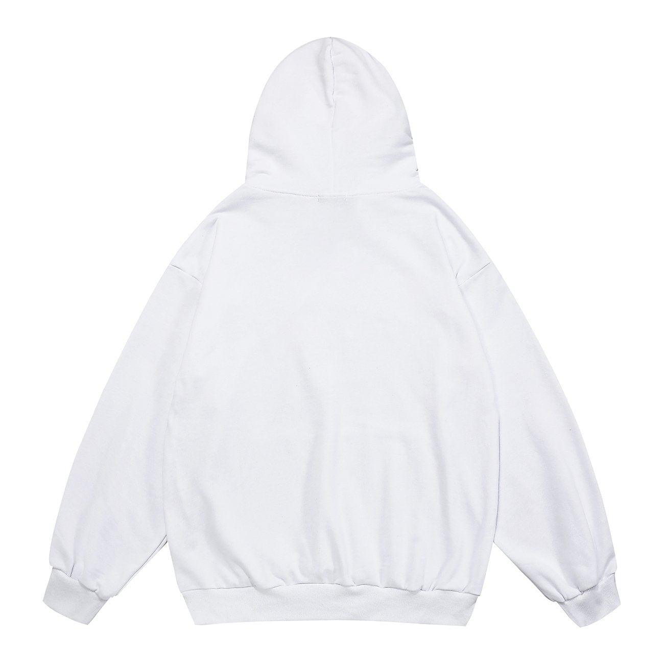 Alphabet Necklace Print Hoodie