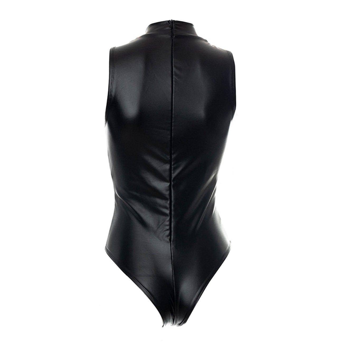 Strap PU Bodysuit