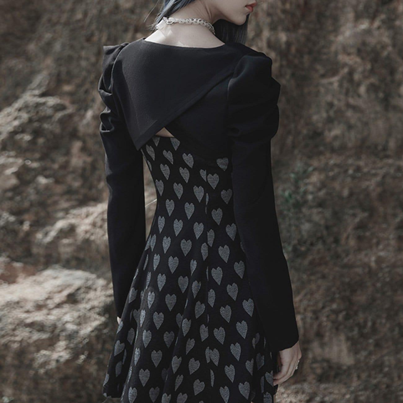 Diagonal Straps Pleated Cropped Jacket